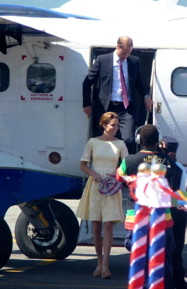 William Kate Deplane Return from Tavanipupu Yello Indy Dress R English Solomon Islands copy