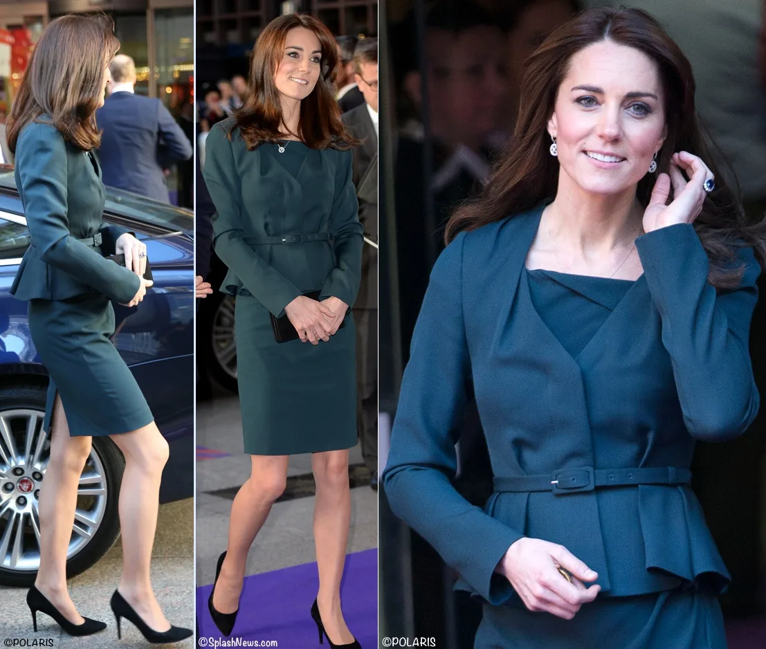 Kate Middleton LK Bennett Davina Jude outfit ICAP Charity Day