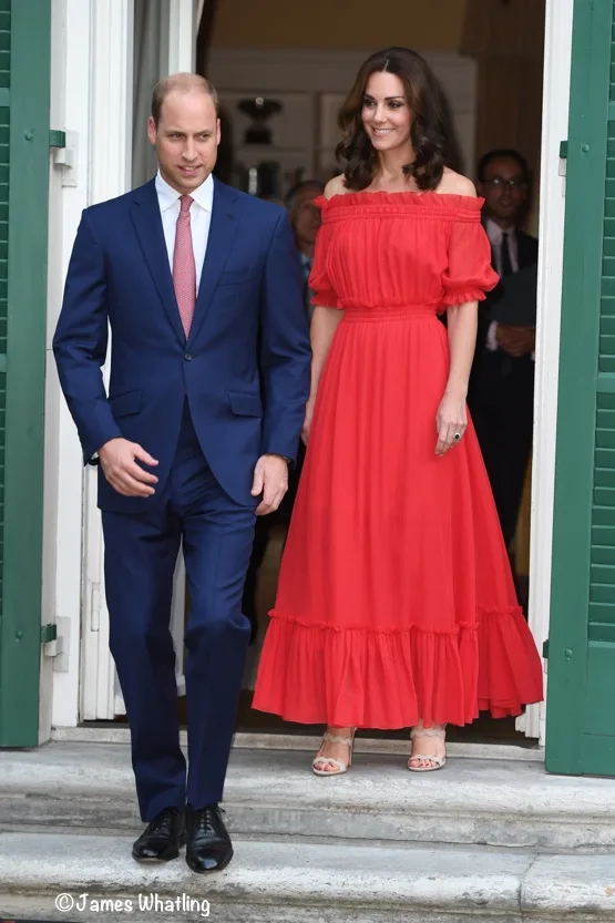 Kate Middleton Berlin Red McQueen Dress