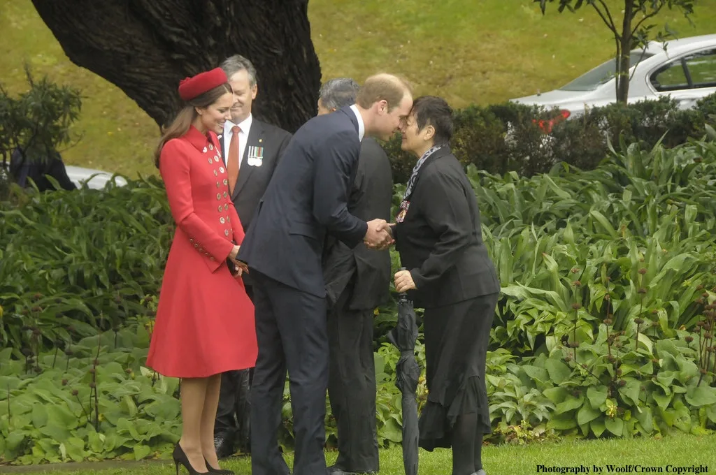 William Kate Middleton Red Cath Walker Hongi