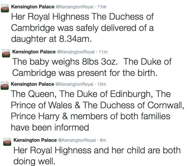 Kensington Palace Twitter (@KensingtonRoyal)