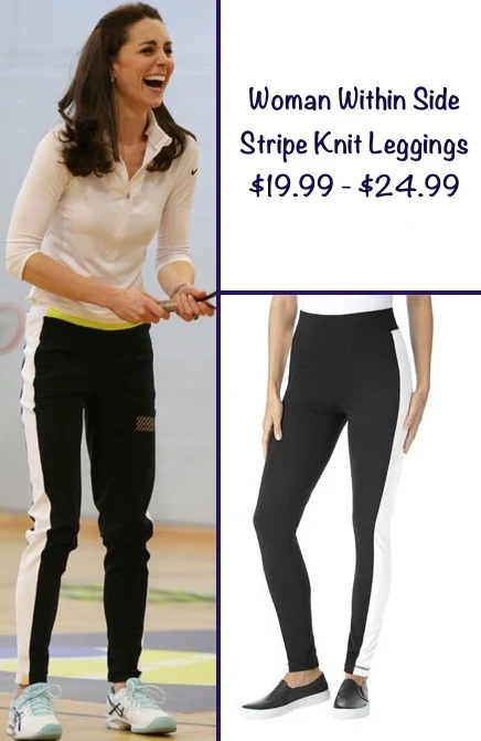 Kate RepliKate for Monrelal London Worn Edinburgh Judy Murray Tennis Feb 24 2016 Track Pants Woman Wihtin Side Stripe Leggings Suggested by Patty Malecke