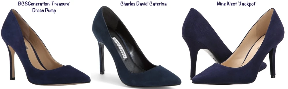 RepliKate Navy Suede Pumps Heels BCBG Generation Treasure Nine 9 West Jackpot Charles David Caterina June 29 2016