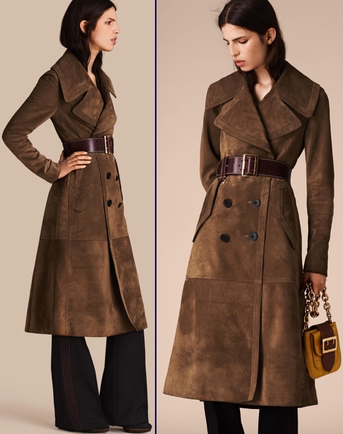Kate British Vogue June 2016 Cover Burberry Brown Suede Coat 2 Shot Product Pix April 30 2016