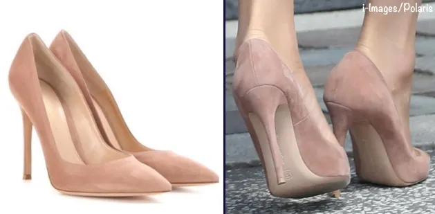 Kate Middleton suede Gianvito Rossi heels praline