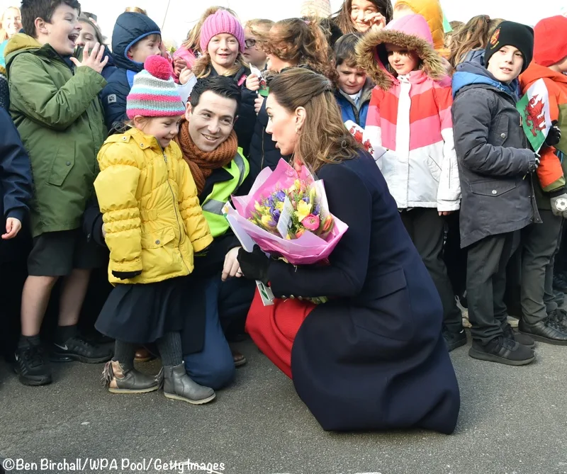 Kate William walkabout Wales Mumbles